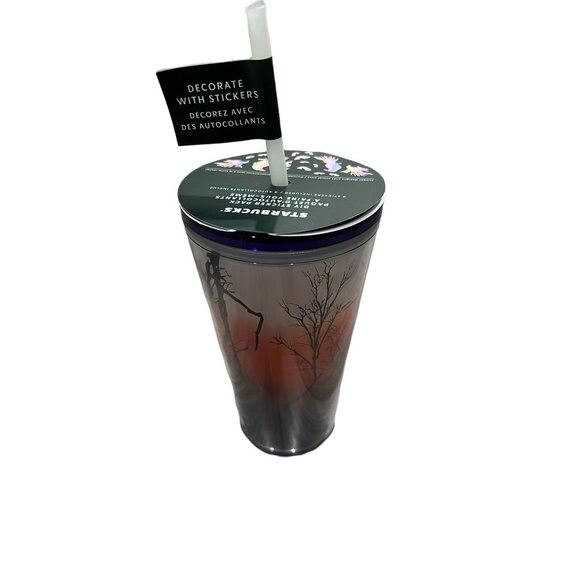 Starbucks Fall Halloween 2022 Raven’s Perch Glow in the Dark 16oz Tumbler Grande - Picture 4 of 11